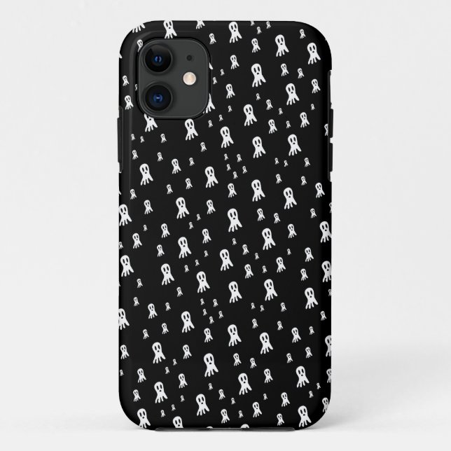 Coques Case-Mate iPhone Fantômes d'Halloween foncé (Dos)