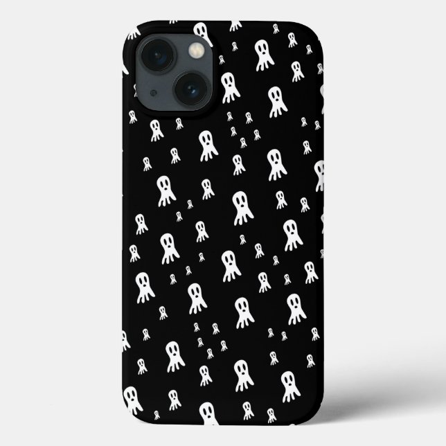 Coques Case-Mate iPhone Fantômes d'Halloween foncé (Verso)