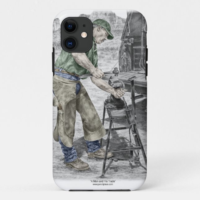 Coques Case-Mate iPhone Farrier Blacksmith en utilisant Anvil (Dos)