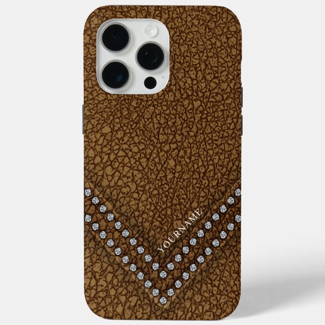 Coques Case-Mate iPhone Faux cuir avec strass (Verso)