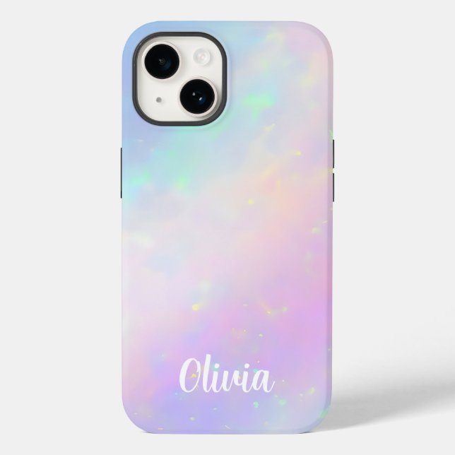 Coques Case-Mate iPhone Faux élégants et personnalisables Opalescent (Verso)