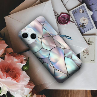 Coque Pour iPhone 15 Faux Iridescente Mère+de+Coque Pearl Mate