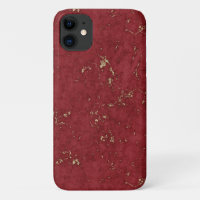 Faux marbre rouble rouge or accents