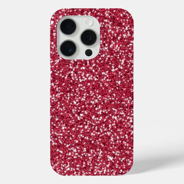 Coques Case-Mate iPhone Faux Red Parties scintillant Motif (Verso)