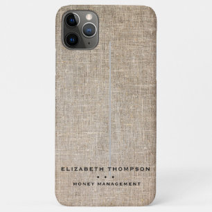Case-Mate iPhone Case Faux Tan Linen personnalisé