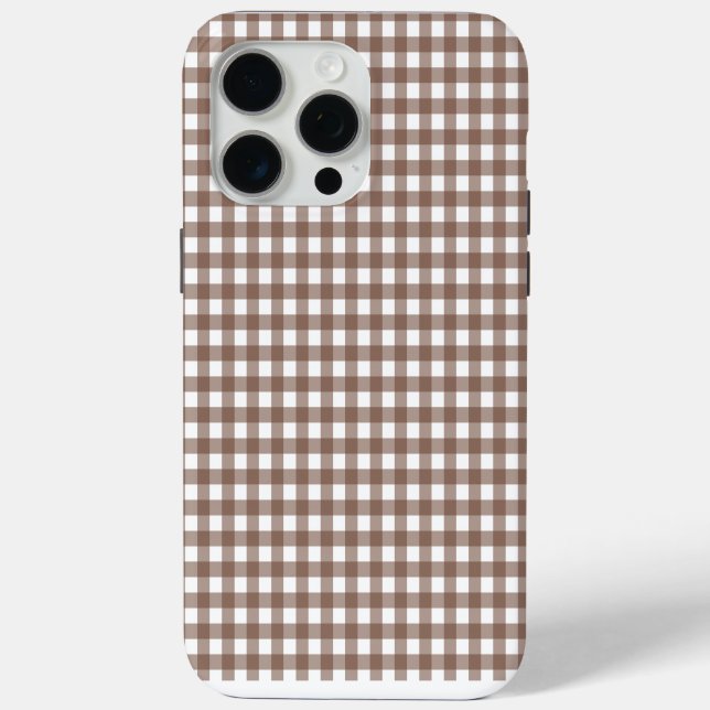Coques Case-Mate iPhone Faye et Lauren Brown En vichy (Verso)