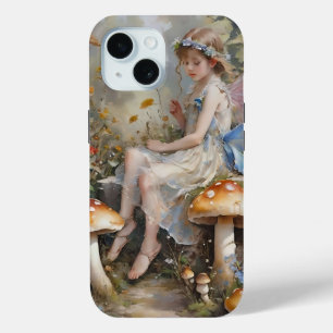 Coque Pour iPhone 15 Fée de champignons Whimsical