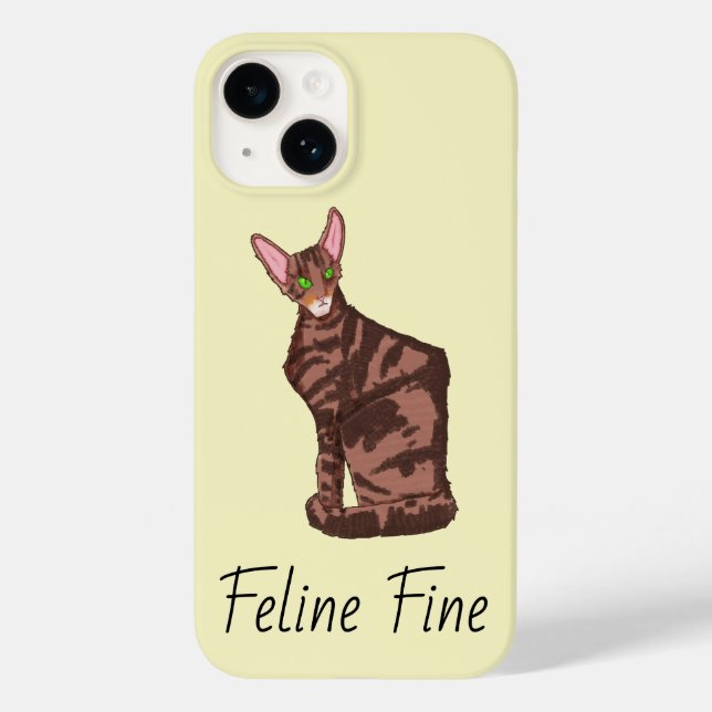Coques Case-Mate iPhone Feline fin (Verso)