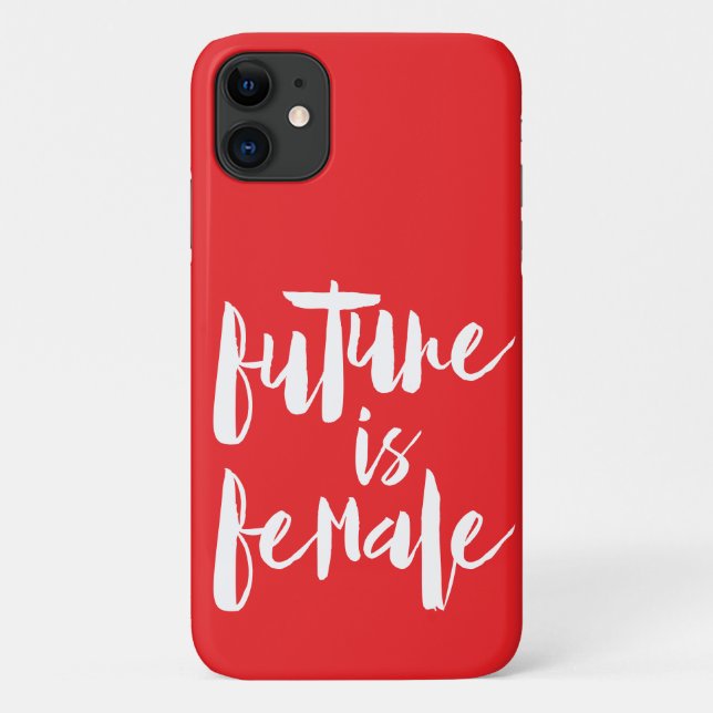 Coques Case-Mate iPhone FEMALE, dans le rouge pop, féminisme (Dos)