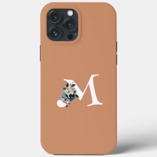 Case-Mate iPhone Case Féminin floral avec grand initial rose élégant mod