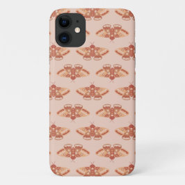 Case-Mate iPhone Case Feminine Nature Motif - Coral Moth Design