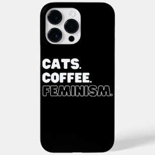 Coque Pour Pour iPhone 14 Pro Max Féminisme du café des chats