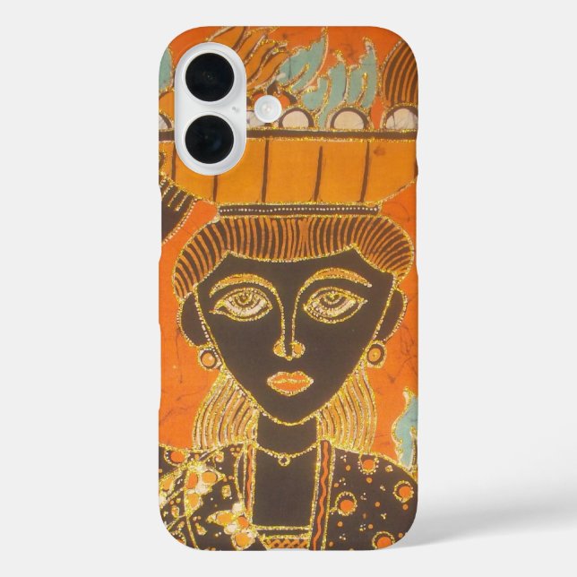 Coques Case-Mate iPhone Femme africaine portant panier d'art (Verso)