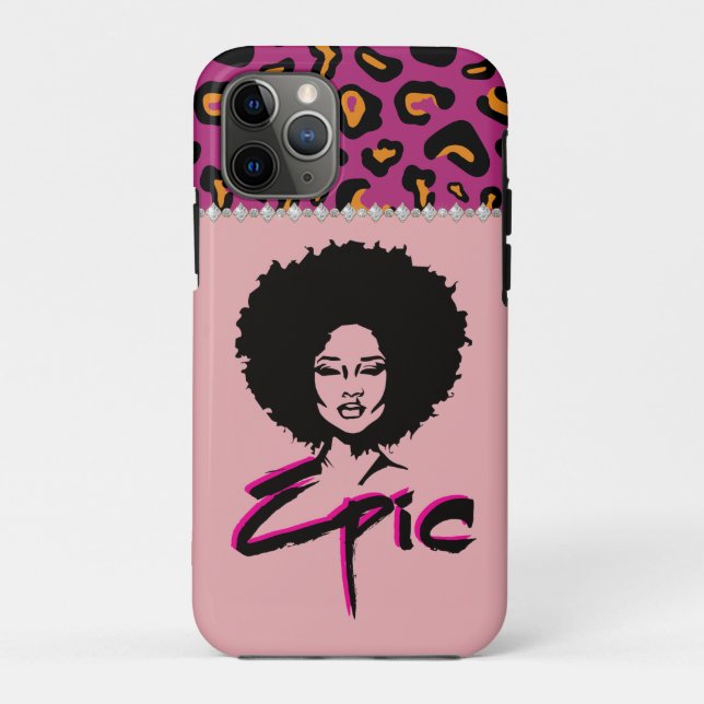 Coques Case-Mate iPhone Femme afro-américaine noire (Dos)