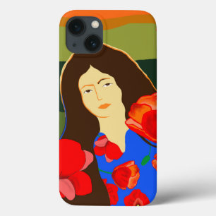 Case-Mate iPhone Case Femme aux cheveux longs marchant dans le champ de 
