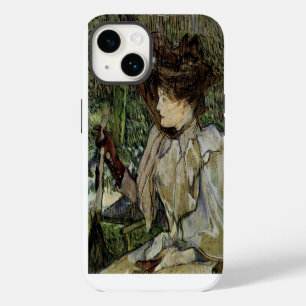 Coque Pour iPhone 14 Femme avec gants par Toulouse-Lautrec