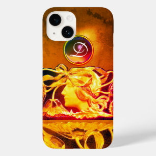 COQUE POUR iPhone 14 FEMME ÉLÉGANTE BEAUTÉ BIJOU /FEMME, RUBAN BLEU, FL
