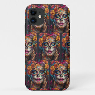 Case-Mate iPhone Case Femme en Mémerisation dans le maquillage du crâne 