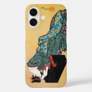 Coques iPhone 16 Femme geisha japonaise, Hokusai, Ukiyo-e Case-Mate