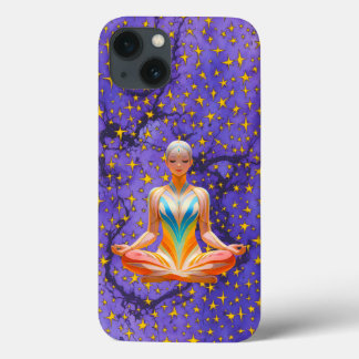 Case-Mate iPhone Case Femme méditative et design Motif étoile unique