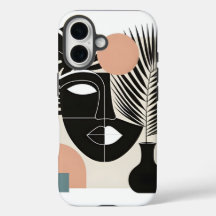 Femme noire géométrique