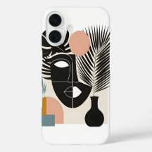 Femme noire géométrique