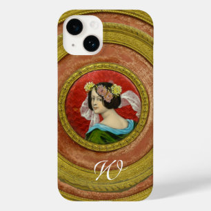 COQUE POUR iPhone 14 FEMME ROMANTIQUE AVEC FLEURS VINTAGE ENAMI
