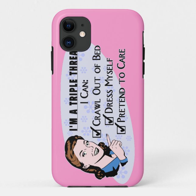 Coques Case-Mate iPhone Femme sarcastique des rétros années 50 drôles : (Dos)