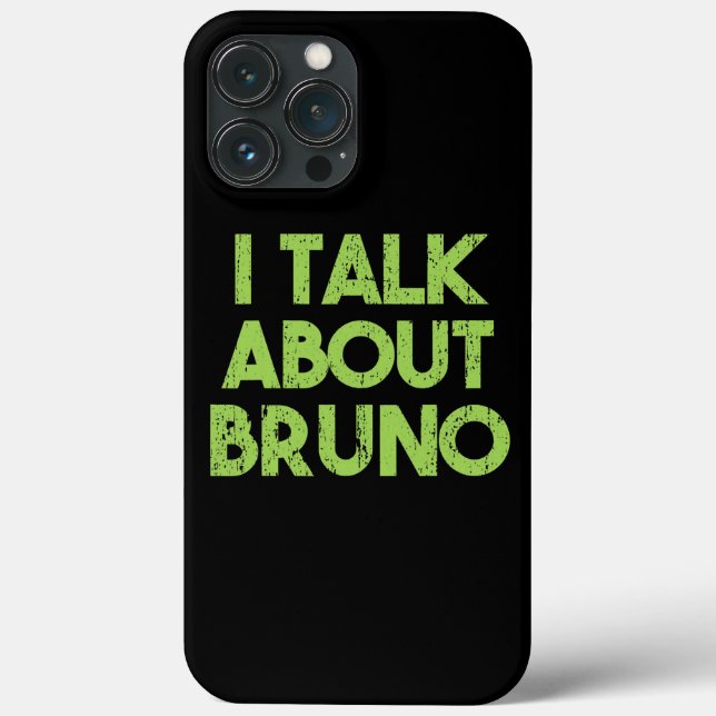 Coques Case-Mate iPhone Femmes Mens Je parle de Bruno Amoureux garçons (Verso)