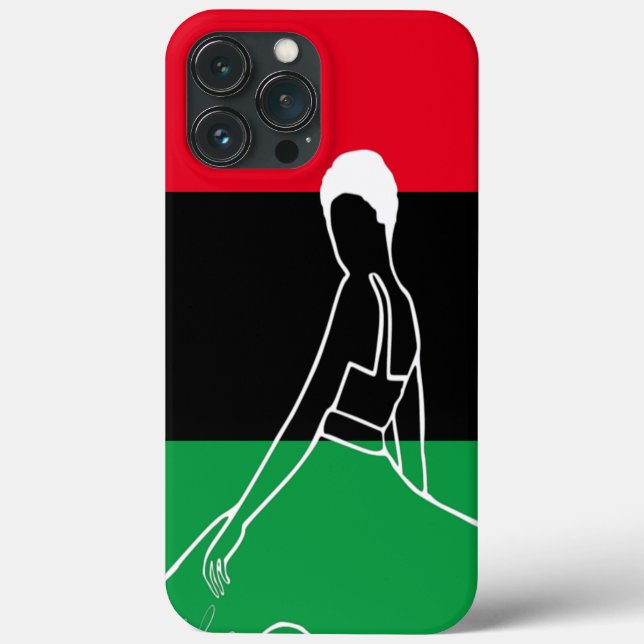 Coques Case-Mate iPhone Femmes panafricaines avec un petit afro (Verso)