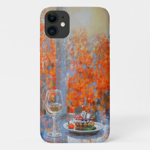 Case-Mate iPhone Case Fenêtre d'automne avec vin et dessert