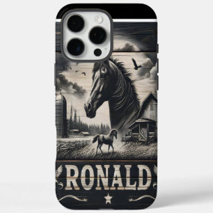 Coques iPhone 16 Pro Max Ferme Rustique Avec Cheval
