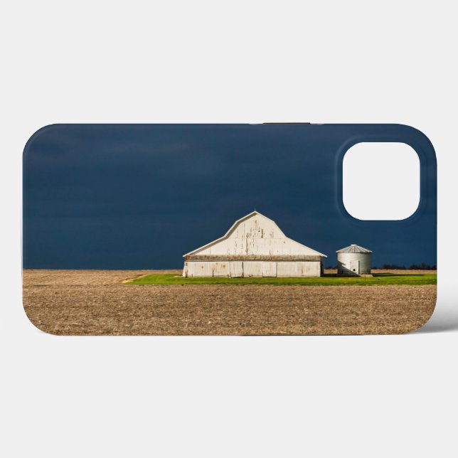Coques Case-Mate iPhone Fermes | Grange blanche & Silo (Verso (horizontal))