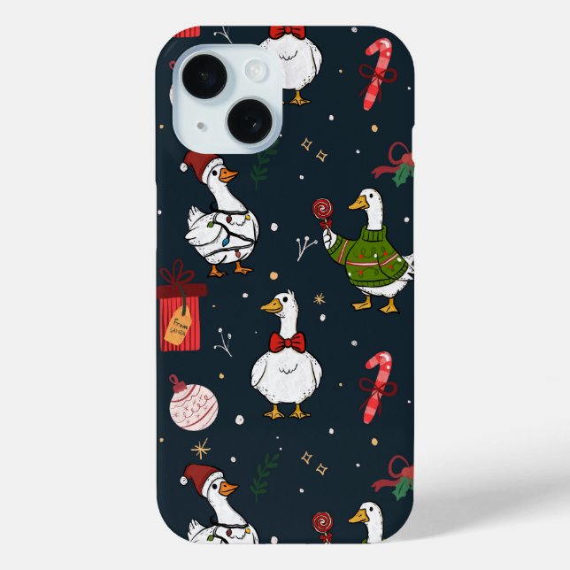 Coques Case-Mate iPhone Festive Christmas Ducks Case (Verso)