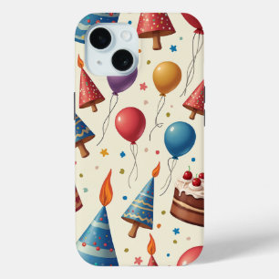 Coque Pour iPhone 15 fête d'anniversaire