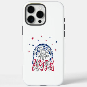 Coques iPhone 16 Pro Max Fête de l'Indépendance Étoiles d'aigle américain