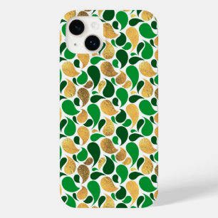 Coque Pour iPhone 14 Plus Fête de Parties scintillant verte et d'or Fusion M