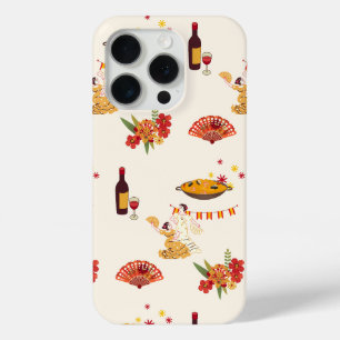 Coque iPhone 15 Pro Fête de style espagnol