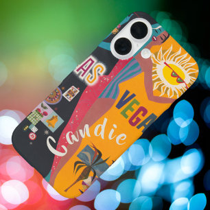 Coques iPhone 16 Fête de week-end de jeune fille à Las Vegas Vintag
