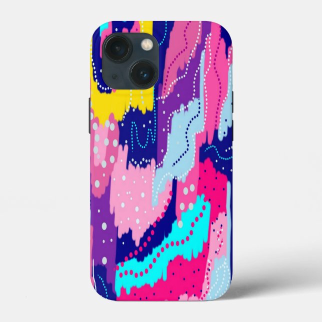 Coques Case-Mate iPhone Fête des couleurs et des points (Verso)