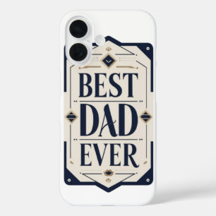 Coques iPhone 16 Fête des pères élégante Conception imprimable