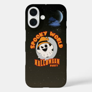 Coques iPhone 16 Fête d'Halloween Spooky World  