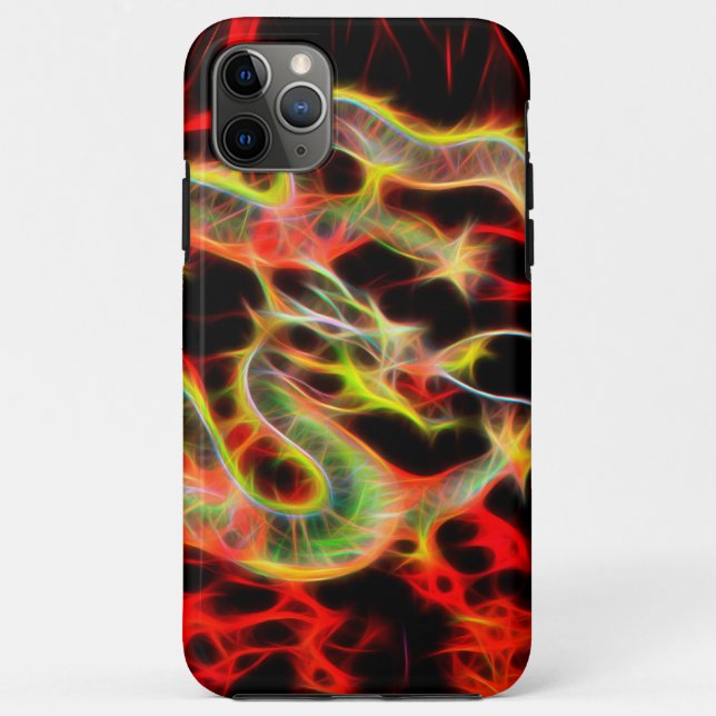 Coques Case-Mate iPhone Feu de dragon sur Lucky Energy (Dos)