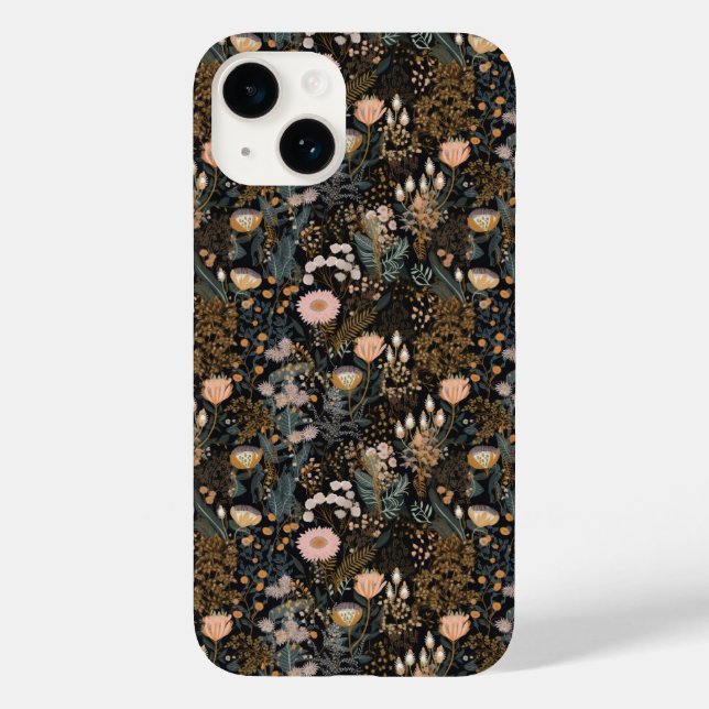 Coques Case-Mate iPhone Feuillage floral Fleurs botaniques sauvages (Verso)