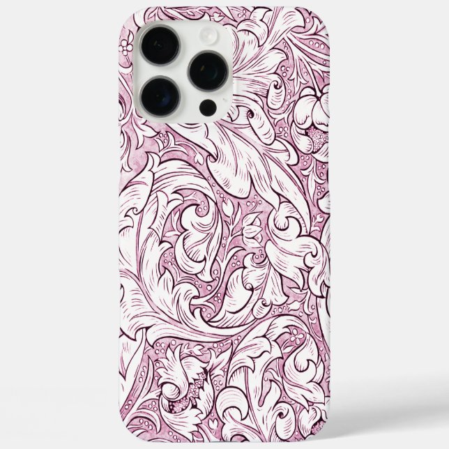 Coques Case-Mate iPhone Feuillage orné rose rose (Verso)