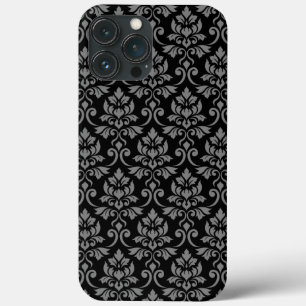 Case-Mate iPhone Case Feuille Damask Gris sur noir