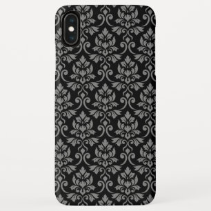 Case-Mate iPhone Case Feuille Damask Gris sur noir