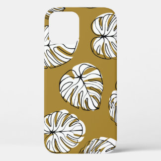 Case-Mate iPhone Case Feuille de Monstera, Motif sans soudure textile.