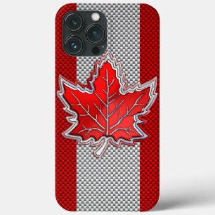 Coques Pour iPhone Feuille d'érable de chrome canadienne sur les styl