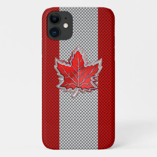 Coques Pour iPhone Feuille d'érable rouge canadienne sur papier carbo